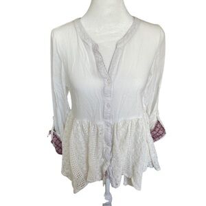 Hem and Thread white top